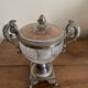 Cut crystal and silver-plated metal sweetmeat dish – Restoration style