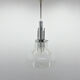 1960's Murano glass & chrome pendantby Mazzega, Italy