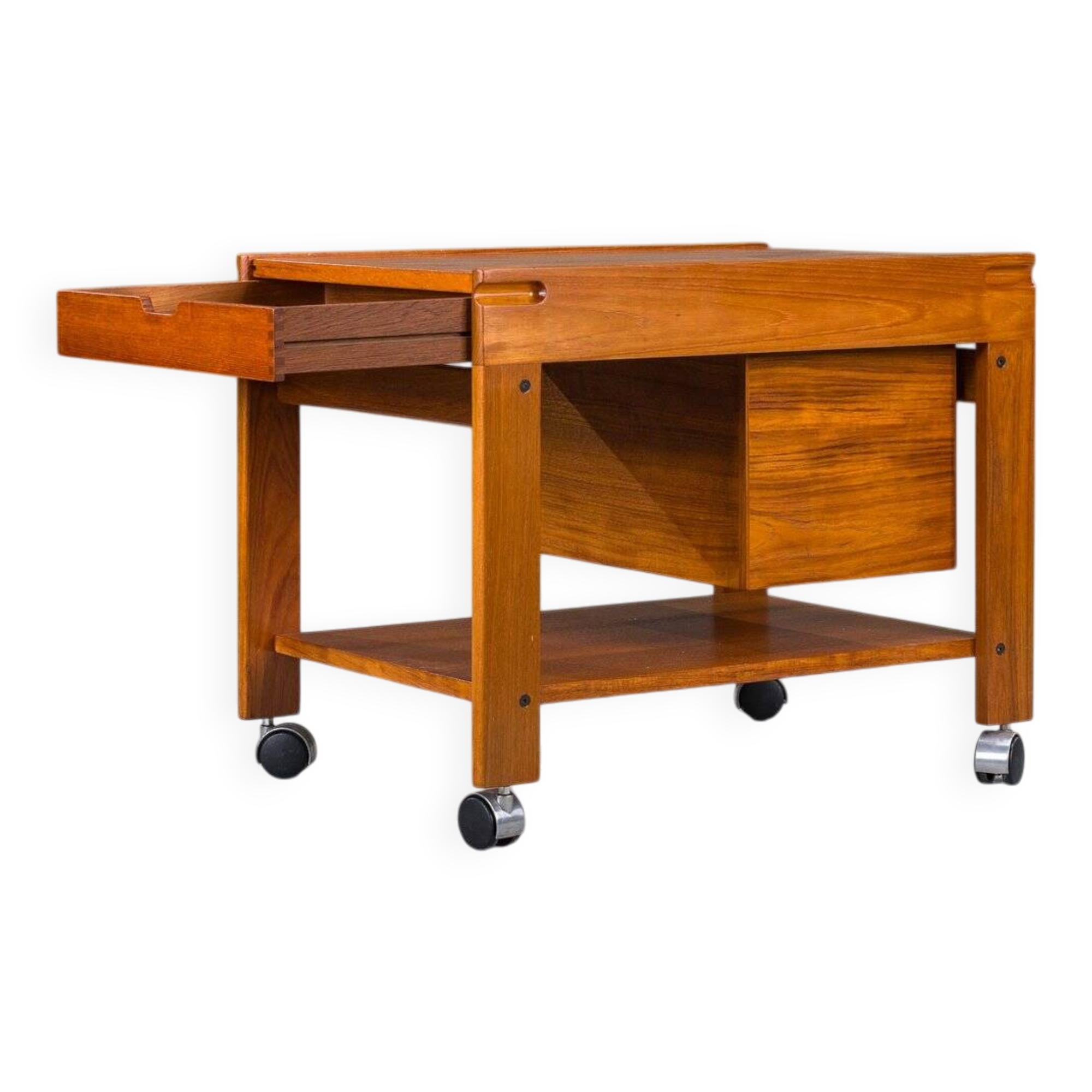 Mid-century modern Danish teak bar model 703 by Aksel Kjersgaard, 1960s