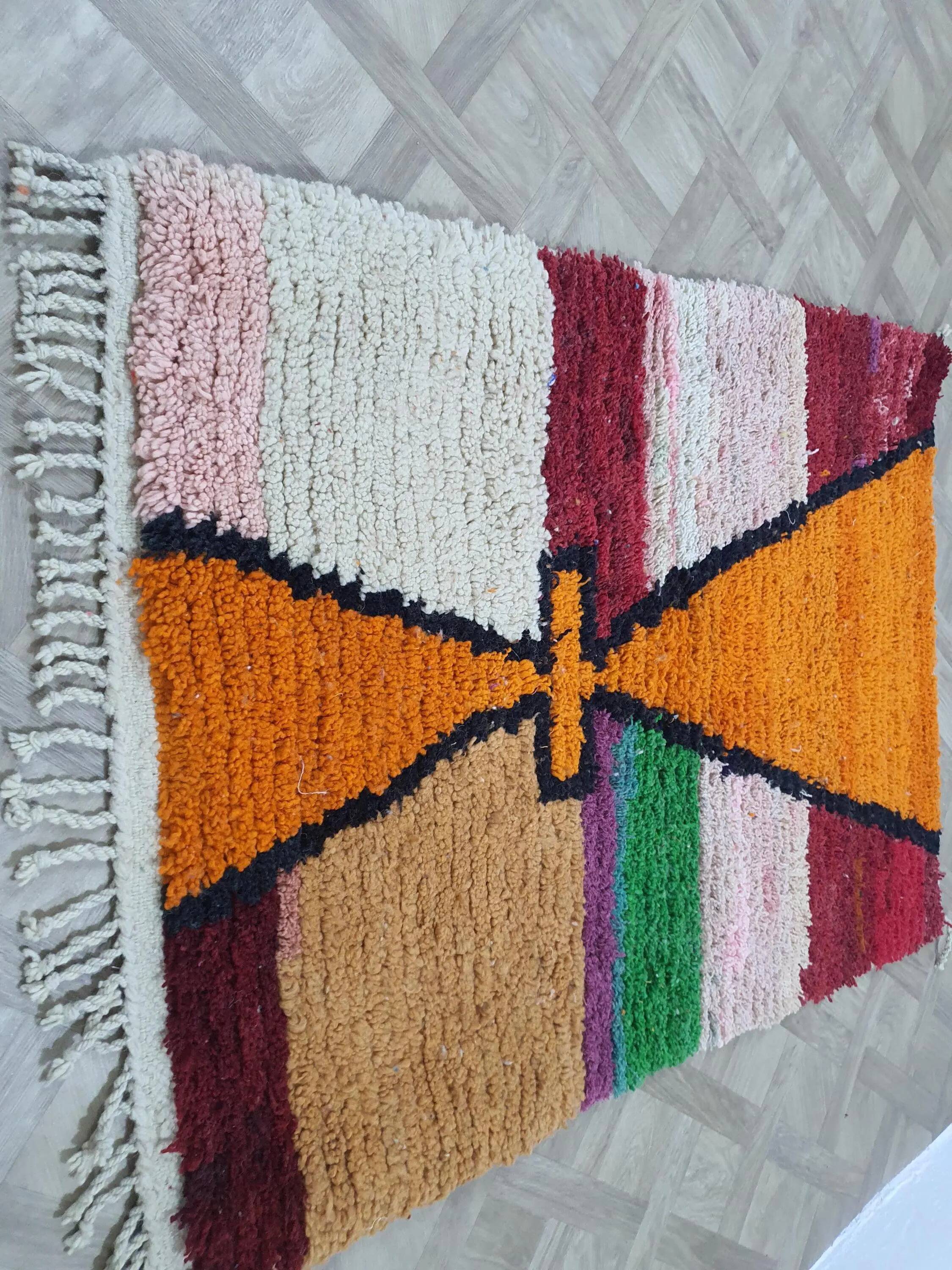 Handmade traditional carpet 250cm x 150cm Moroccan