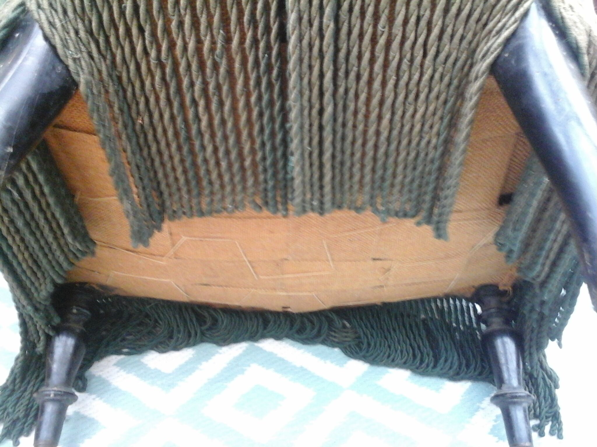 Fauteuil crapaud velours côtelé vert