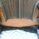 Fauteuil crapaud velours côtelé vert