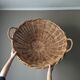 Vintage handmade wicker storage basket