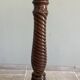 Twisted wooden stool