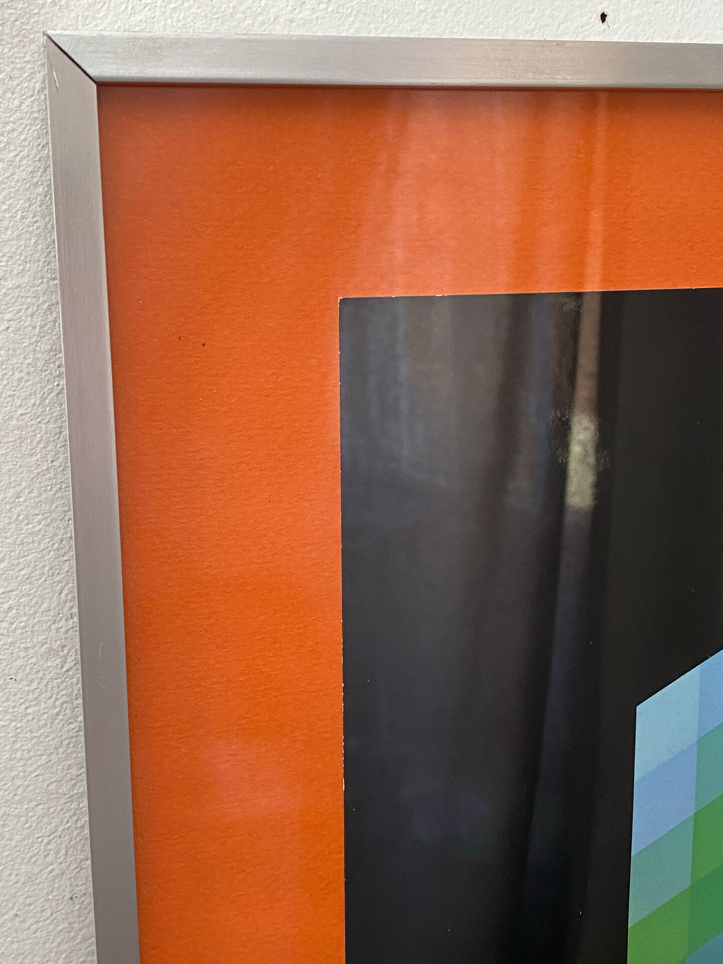 Impression optique en couleur d'après Vasarely, 1970