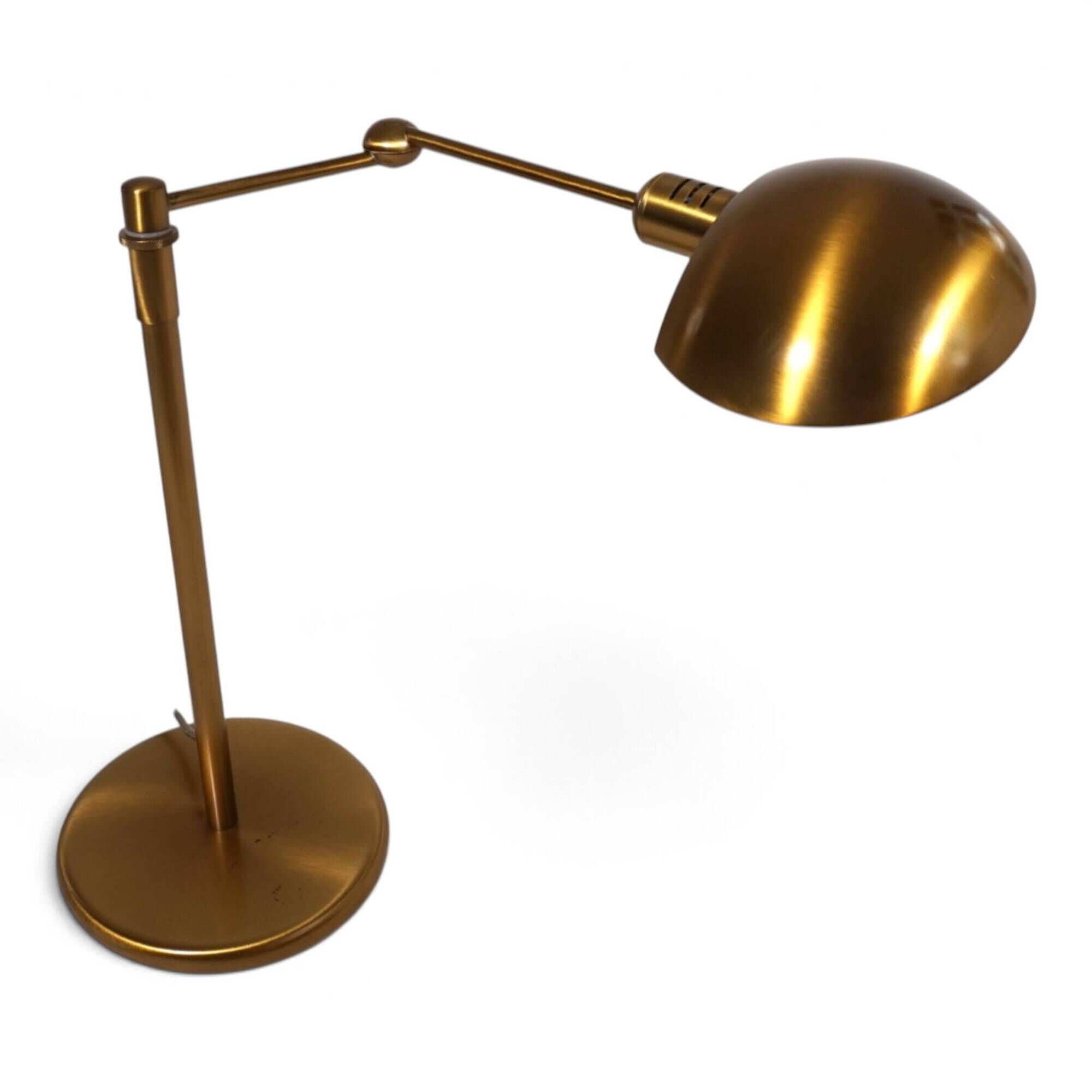 Holtkötter 6352/1-3 Tablelamp–Brass-colored, Dimmable and Height adjustable