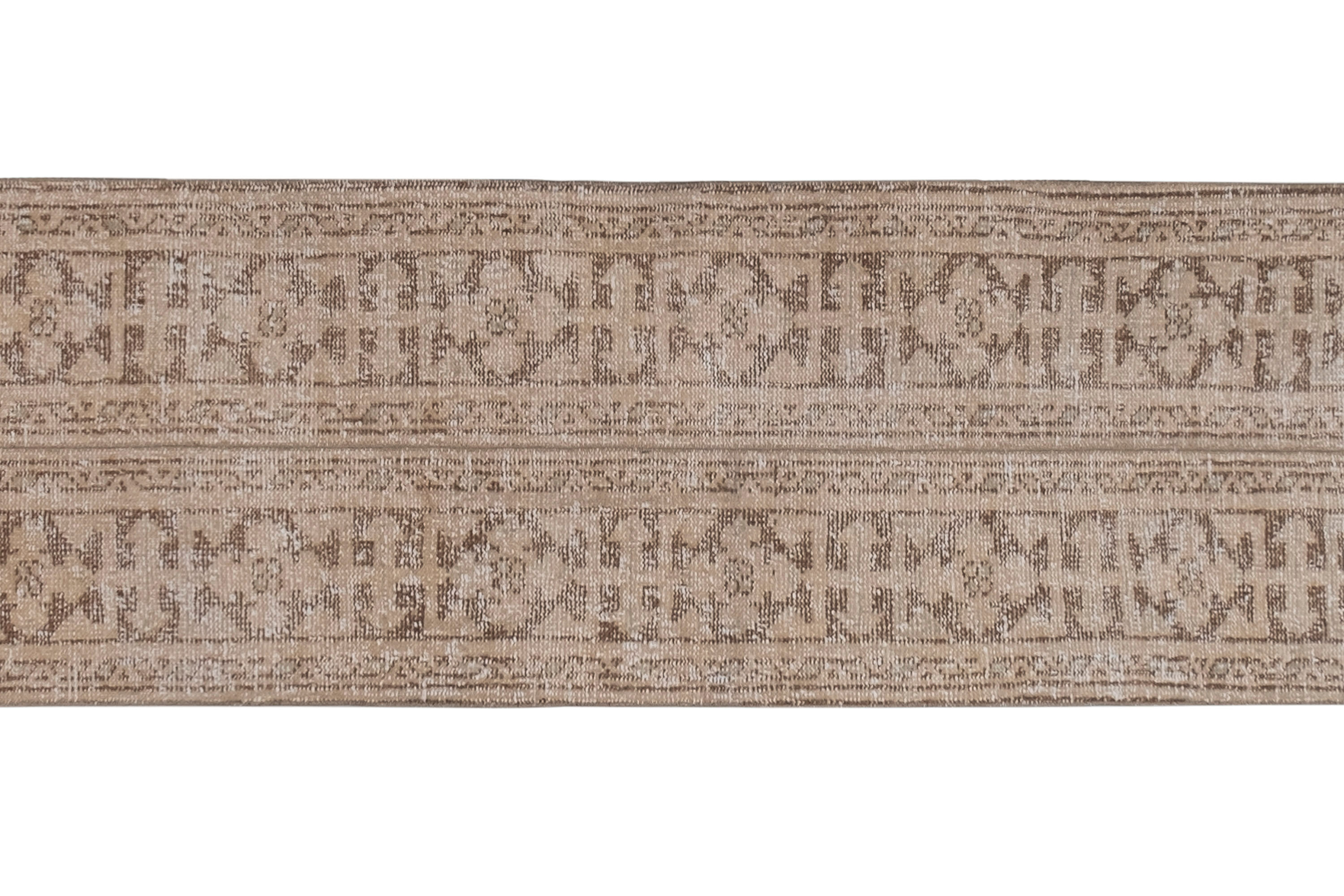 1970s vintage southwestern style turkish oushak flatweave rug 1'10" x 12'3"