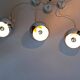 Set of 3 Benny Frandsen modular chrome pendant lights, Denmark 1970/80