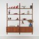 Teak modular shelving unit, Danish design, 1960s, made in Denmark