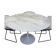 Tulip round table in Calacatta marble by Eero Saarinen - Ø 120 cm - Knoll -
