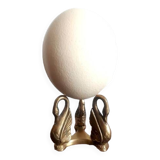 Ostrich egg with swan feet in bronze, Napoleon III