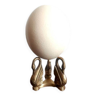 Ostrich egg with swan feet in bronze, Napoleon III