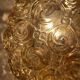 Helena Tynell amber glass ceiling light from the 60s