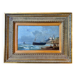 Tableau, marine sur la