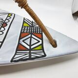 Colossal Roger Capron ceramic cup from the French Riviera, 1950s