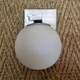 Space age opaline ball wall light