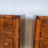 Art Decò Bedsides in Walnut
