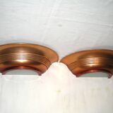 Art Deco half-moon wall lamp from the 1930s