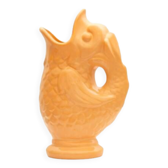 Vase poisson en ceramique peche