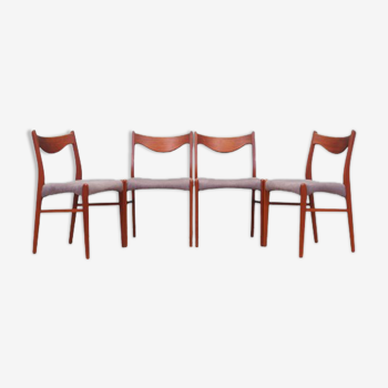 Set of four teak chairs, Danish design, 70's, Denmark