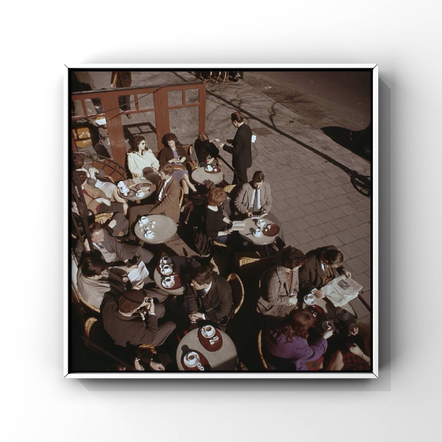Une journée en terrasse à Amsterdam, tirage d’art, 1961, couleurs originales du film
