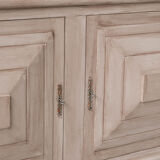 French wooden geometric mid-century sideboard