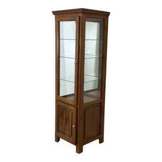 Vitrine Noyer massif