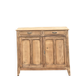 Old Parisian buffet in raw solid wood - 2 drawers