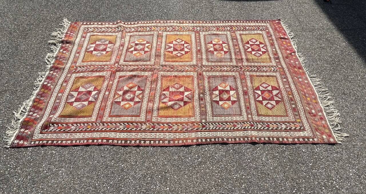 large vintage kilim rug