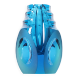 Vintage Hand-Cut Vase, 1970s, Czechoslovakia