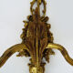 Vintage wall lamp decorated with ribbon and grape. Louis XVI style. XIXth