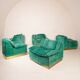 Set of 5 Stropiccio armchairs by Luciano Frigerio for Frigerio di Desio 1975