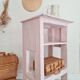Etagère - meuble rose patiné