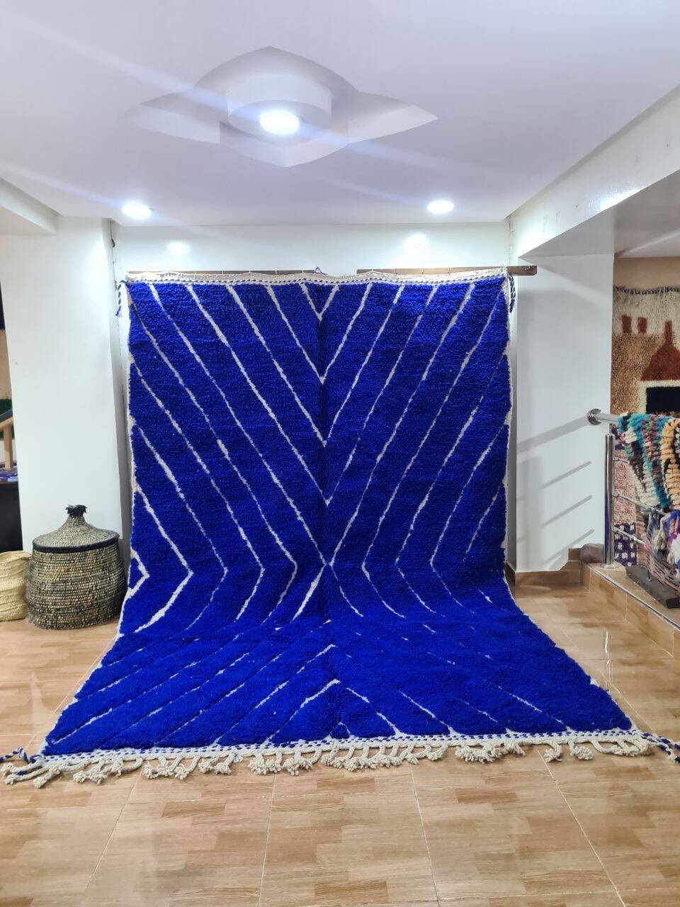 Handmade wool Berber rug 300X200 cm