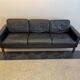 Midcentury leather and teak "Gotland" sofa, Ikea, Sweden, 1967