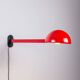 Lampe murale extensible post-moderne en métal rouge