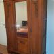 3-door Art Deco Parisian wardrobe and bevelled mirror