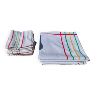 Nappe et 10 serviettes - linge Basque