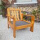 Fauteuil suédois en pin 1970