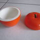 Apple bucket has ice