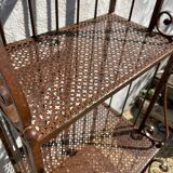 Étagère boulangère en fer forgé artisanal