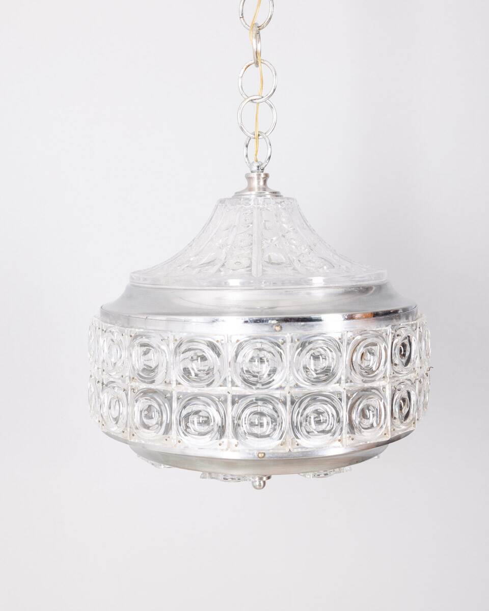 Vintage 60s crystal chandelier decorated design kinkeldey