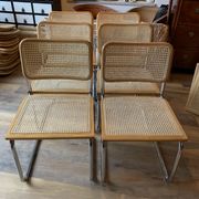Lot de 6 chaises Cesca du milieu du siècle par Marcel Breuer