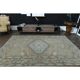 1970s Vintage Turkish Handmade Wool & Cotton Orange Area Rug 203x313