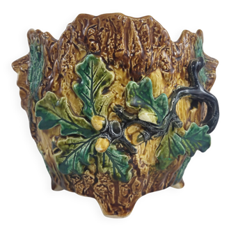 Wasmuël / Onnaing Art Nouveau barbotine planter