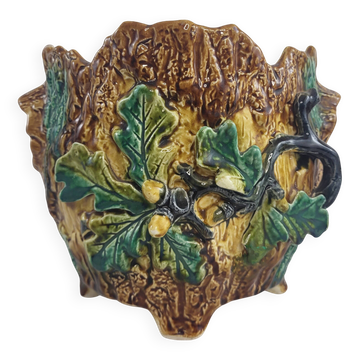 Cache pot barbotine Wasmuël / Onnaing Art nouveau