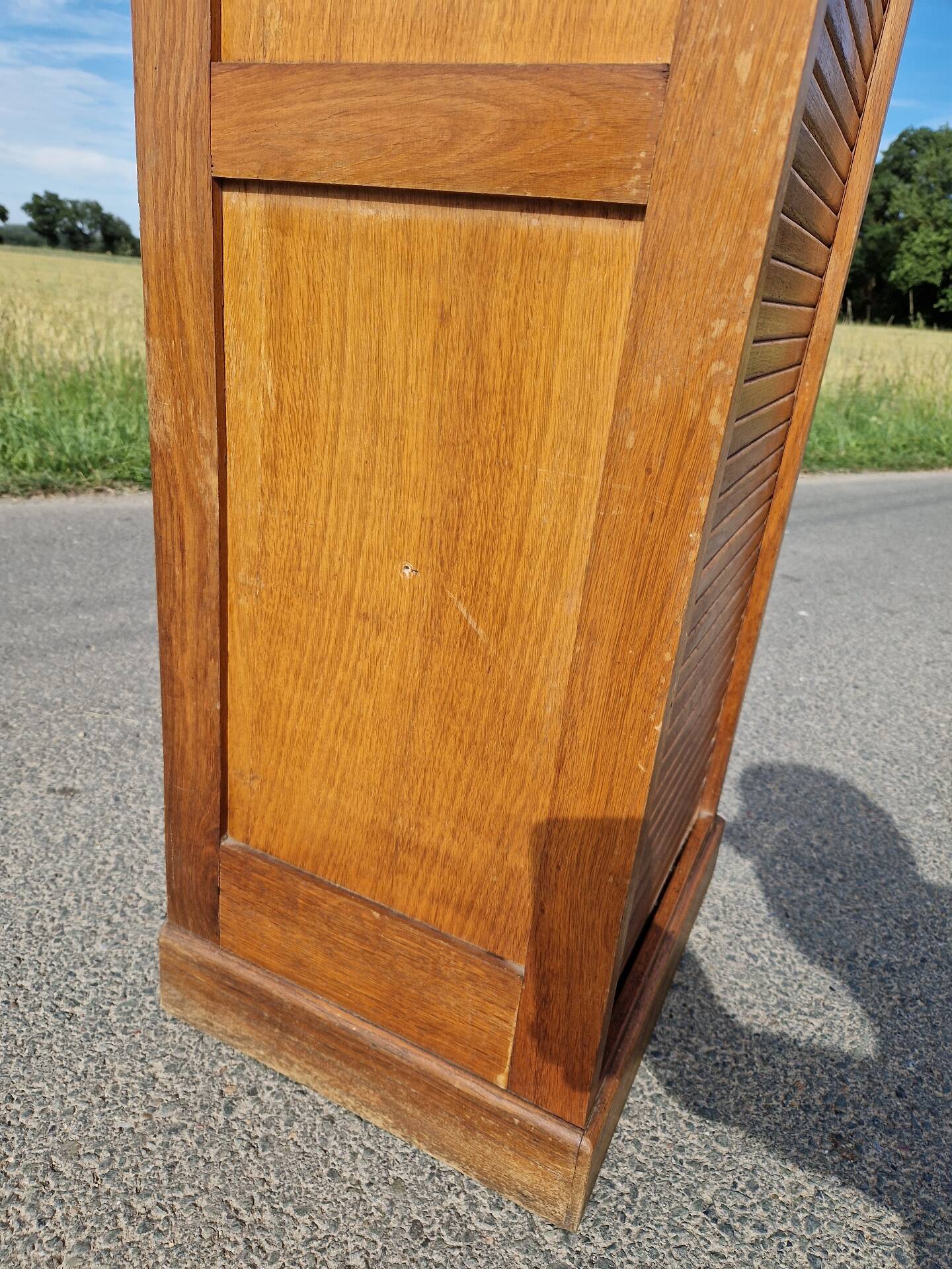 Art Deco filing cabinet with curtain 120 cm