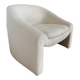 Fauteuil Shona bouclé blanc