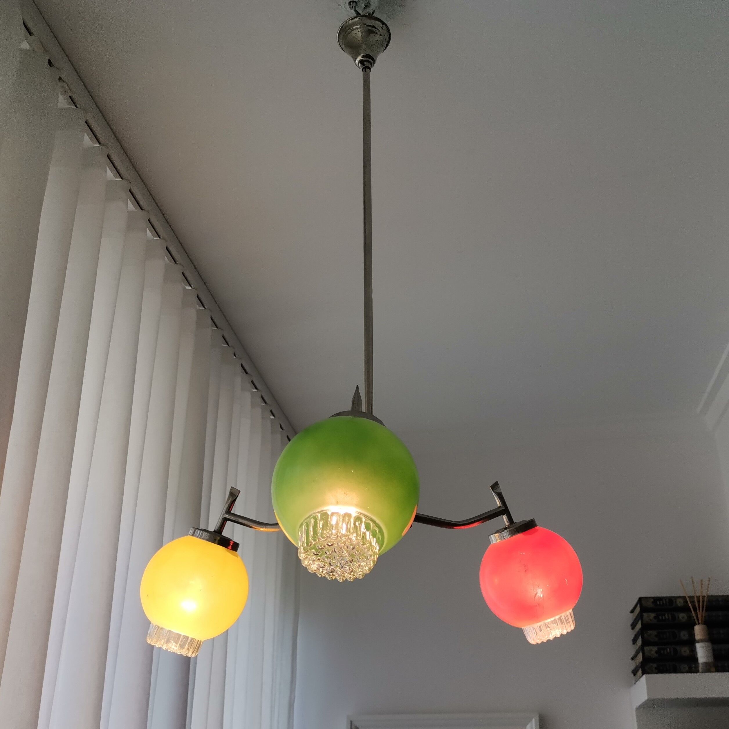 Lampe Soutnik multicolore des années 60