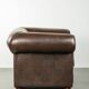 Set of a smooth chesterfield sofa and armchair with a timeless English look